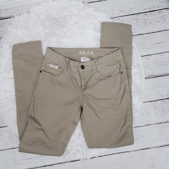 saza Denim - Saza Jean Company  Skinny Jeans/Khaki  size 7